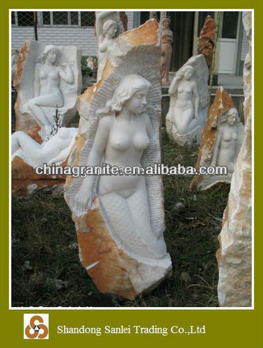 marble mermaid sculpture