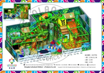 lefunland commercial indoor playsets-103 SQM jungle theme