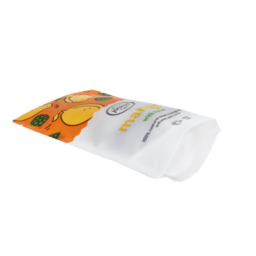 Sustainable printed dried fruit snack doypack