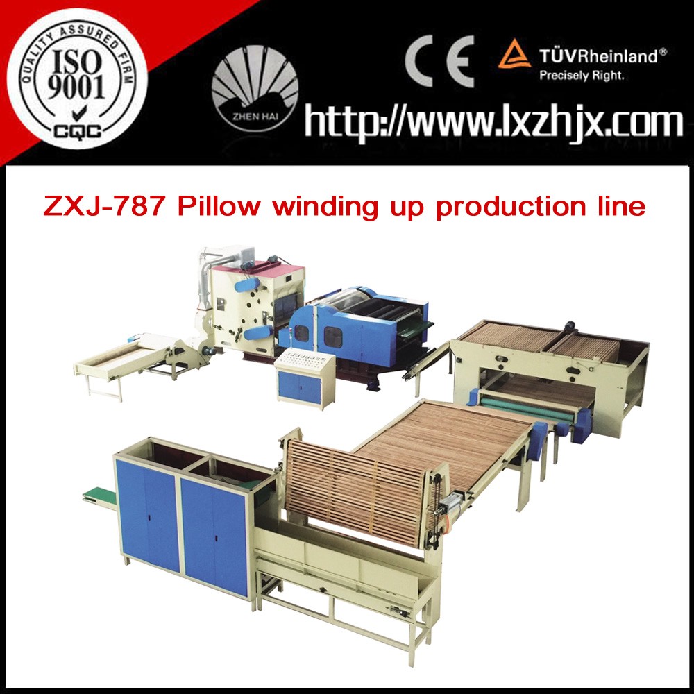 ZXJ-787 High capacity polyester fiber rolling pillow production line