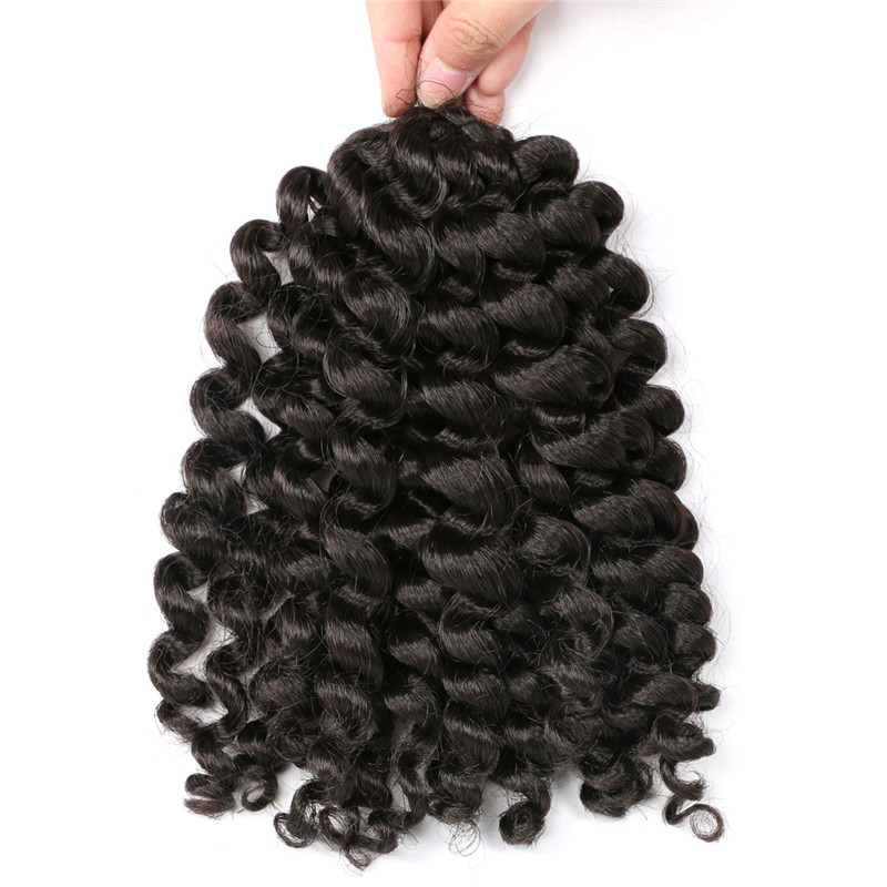 Ringlet Jumpy Wand Curl Crochet Braids Bouncy Jamaican Twist 8inch 20roots