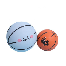 Cartoon Small Basketball Rubber Bouncy Ball - High Elastic Toy Ball