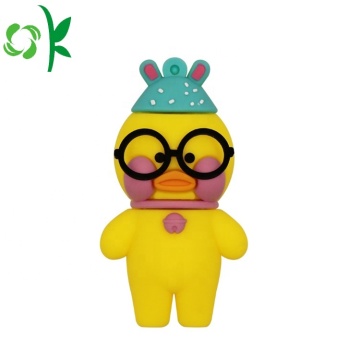 Cartoon Cute Duck Cover Silicone U Disk Case