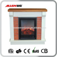 MDF brick stone Mantel Electric Fire place