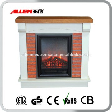 MDF brick stone Mantel Electric Fire place