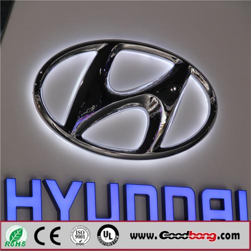 Custom Outdoor 3D Chrome Car Brand Logo Names