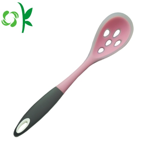 Utensilio de silicona Cuchara de sopa Herramientas Galleta ranurada Cocina