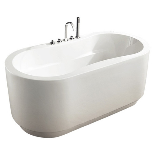 Freestanding Massage Sitting Acrylic Corner Bathtub