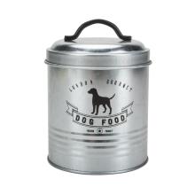 Caja de comida para perros galvanizada
