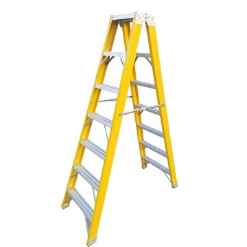 Fiberglass Insulated Aluminum Alloy Rungs Step Ladders Manufacturer Supply