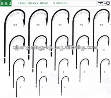 BAOTA-Long Shank Beak high carbon steel fishing hook 8883