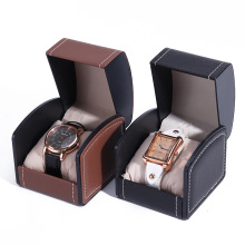 Solid Color Travel Wholesale PULeather Flip Watch Case
