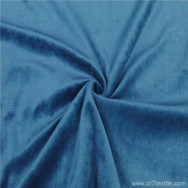 Customized Dyed Knit Brushed Velvet Sleepwear Fabric