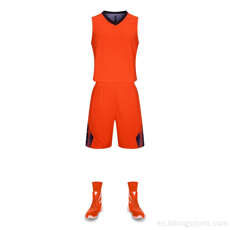 Jersey de entrenamiento de uniformes de baloncesto multicolor de hombres al por mayor