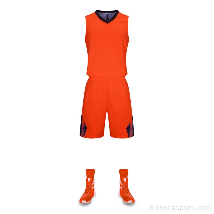 Mentiers de basket-ball multicolaires des hommes en gros maillot de basket-ball