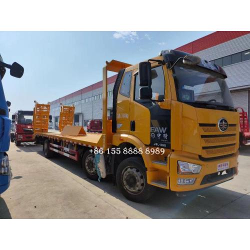 FAW 6x2 low bed flatbed truck