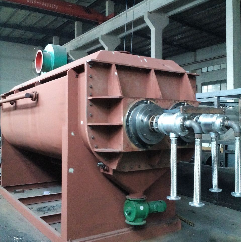 minicipal sludge dryer machine paddle dryer