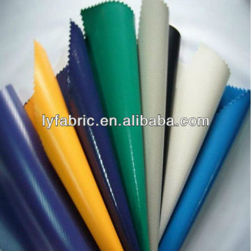 Woven waterproof PVC coated polyester tarpaulin fabric