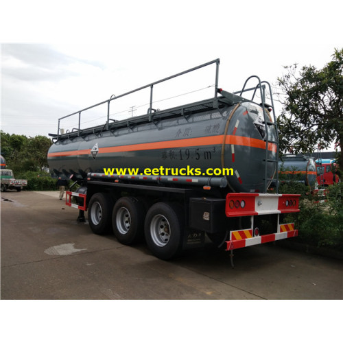 19cbm 20MT Pha loãng Sulfuric Acid Trailer Tanks