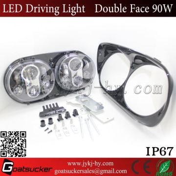 Double Face Motorcycle LED Headlight Headlight for Har ley Touring Motorcycles