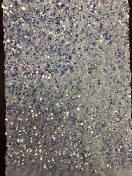 Less Sequin Lint Embroider Fabric
