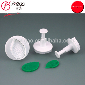 2014 newest hot selling foliar fondant mold 3d silicon mould