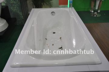 enamelled bathtub/ built in bathtub/ cast iron sanitary wares