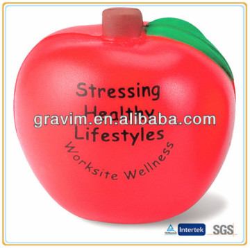 PU apple toy game stress balls