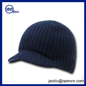 Morewin brand custom 2017 High quality Slouchy organic Cotton Knit Visor Beanie