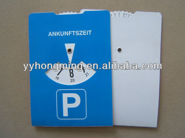 Paper Cardboard Parking Disc Parking Disk Car Parking Disc