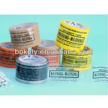 Bopp Warning Printed tape / Printed Adhesive Tape