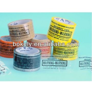 Bopp Warning Printed tape / Printed Adhesive Tape