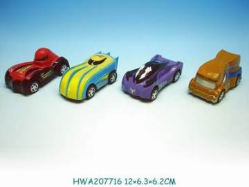 12CM Pull Line Car,4Asst