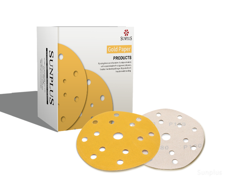 Latex Paper Based Yellow Sanding Paper Discs