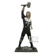 Customized famous marvel hero figure resin fiberglass thor statue
