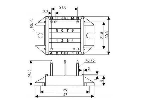 Advanced power cycling 1600V thyristor module