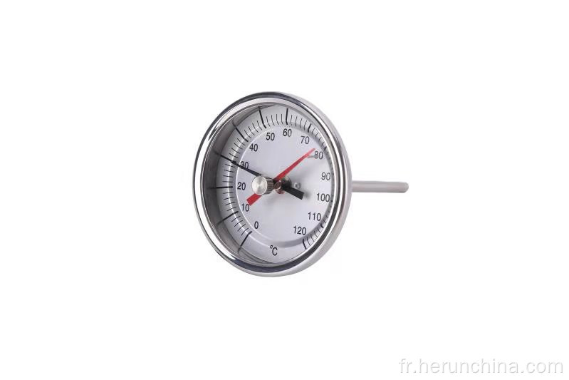 Thermomètre bimétallique à position fixe