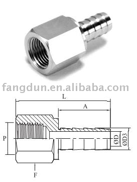 female to hose connector(hose fitting,hose tail ,hose end fitting)