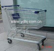 Durable used hypermarket unfoldable shopping carts