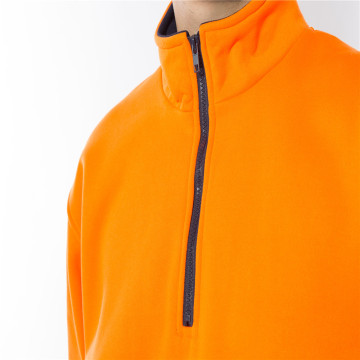 Polarfleece-Arbeitskleidung mit Reflektorlicht in Orange