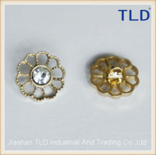 TLD metal rhinestone buttons