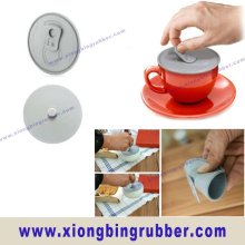 FDA standard flexible & fresh silicone tea cup lids