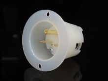UL Standard Straight Blade electrical nema 6-15p flanged inlet plug