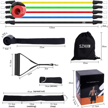 11 pcs Resistance Band untuk Pelatihan Peralatan Fitness