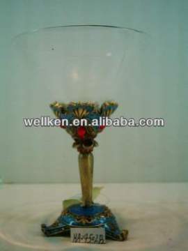 glass pewter cup,glass metal cup