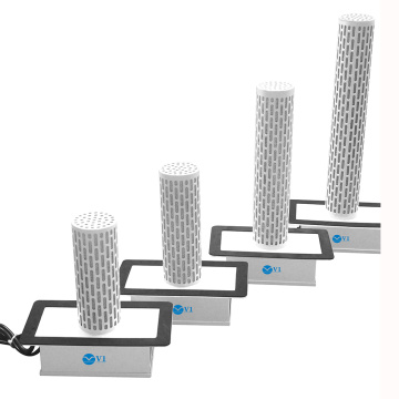 Hvac duct photocatalyst electronic ionizer