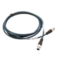 Shielded D-Code Straight M12 Male Cat.5e Cable