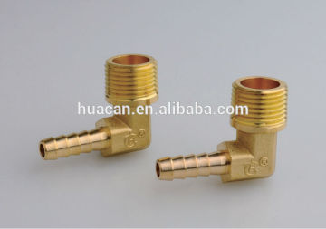 brass & copper hose barb elbow