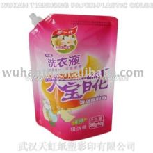 liquid spout pouch for detergent