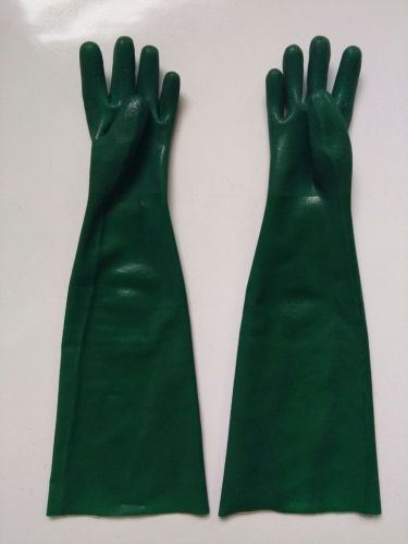65 cm sarung tangan kimia pvc hijau